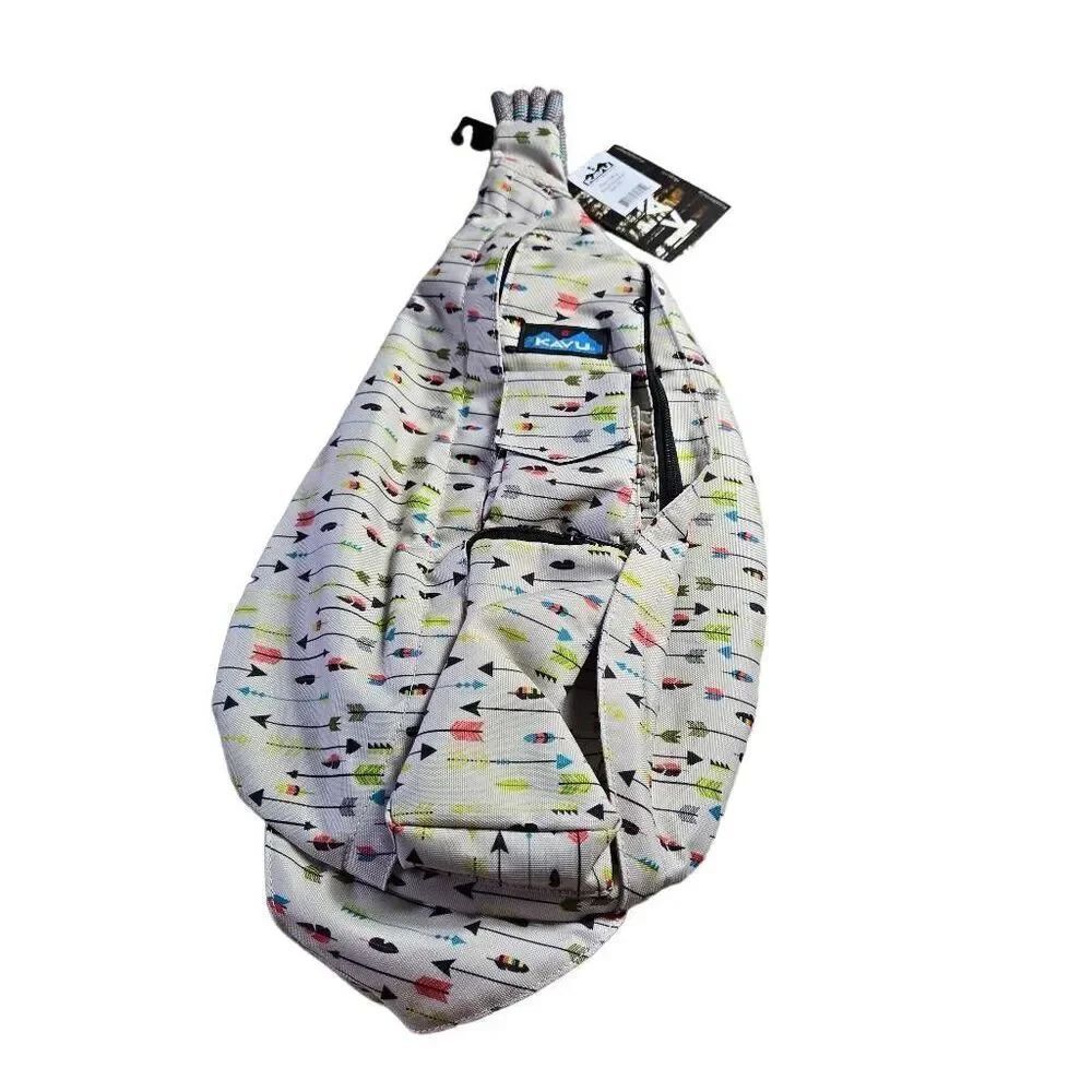 NWT KAVU Original Rope Sling Bag Polyester Crossbody Backpack - Arrow Dynamic
